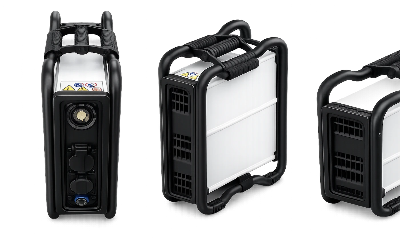 G-Pro 3600 industrieller Hochleistungsspeicher in mehreren Ansichten